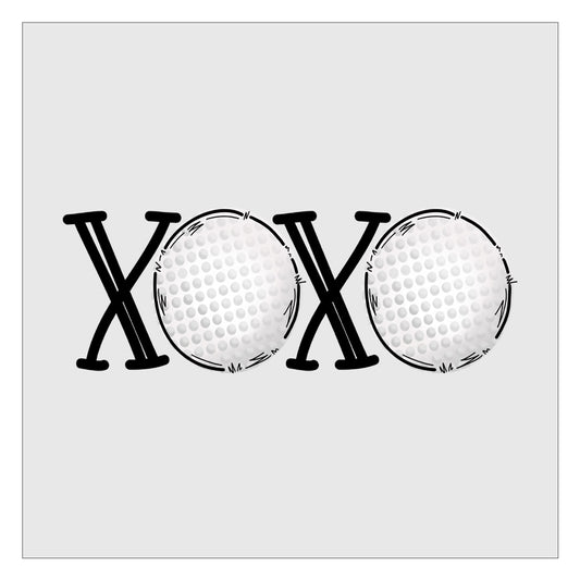 XOXO Golf Ball DTF Transfer