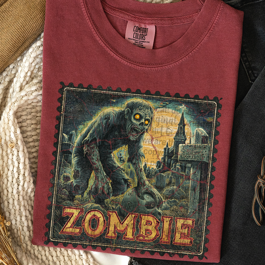 Zombie Vintage Stamp #2333 DTF Transfer