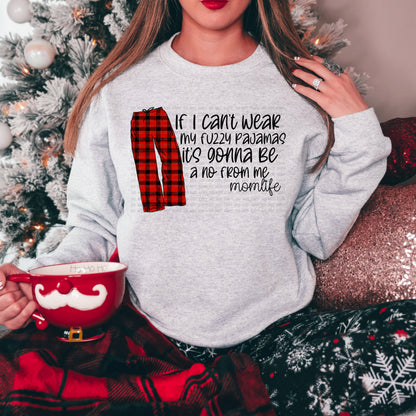 Mom Life Pajama Pants DTF Transfer, Ready For Press, Hot Peel, Christmas Design, Transfers For Shirts