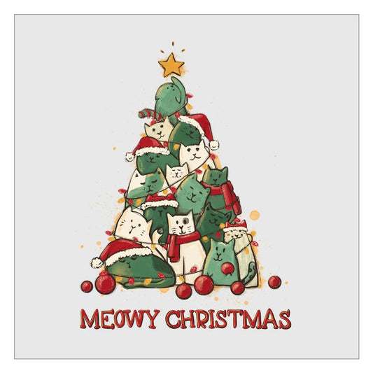 a christmas tree made of teddy bears and presents